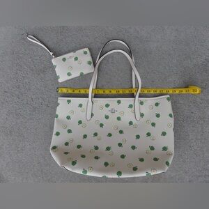 Apple Pattern Coach Tote with Matching Wristlet